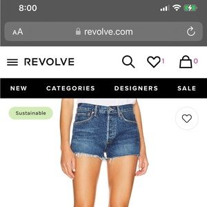 Agolde parker shorts 27